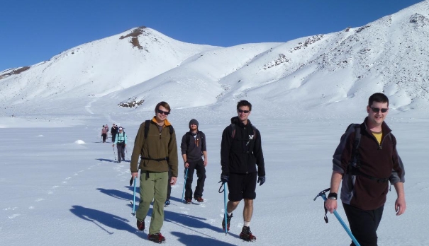tongariro crossing guided walk winter