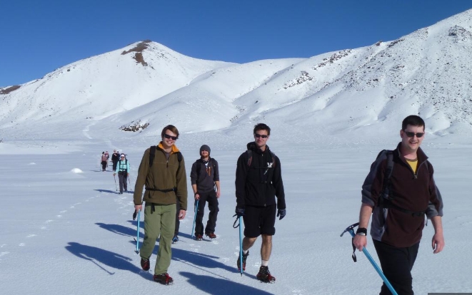 tongariro guided walks winter