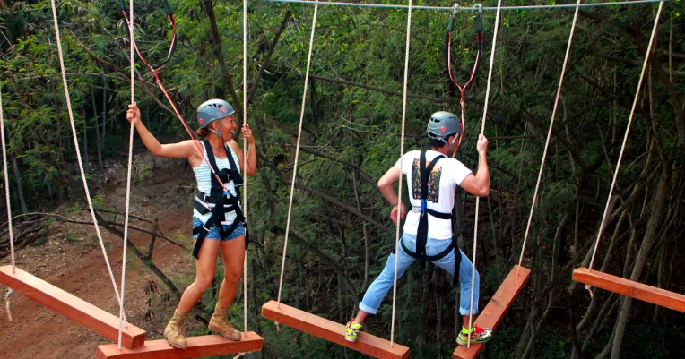 coral crater adventure park aerial challenge course