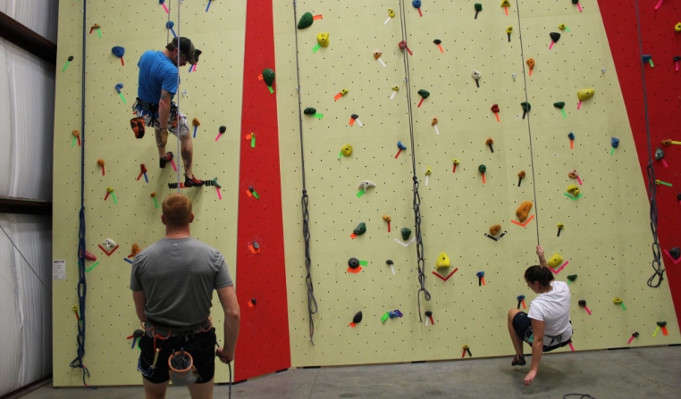 indoor wall climbing