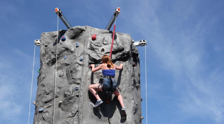 mobile rock climbing wall