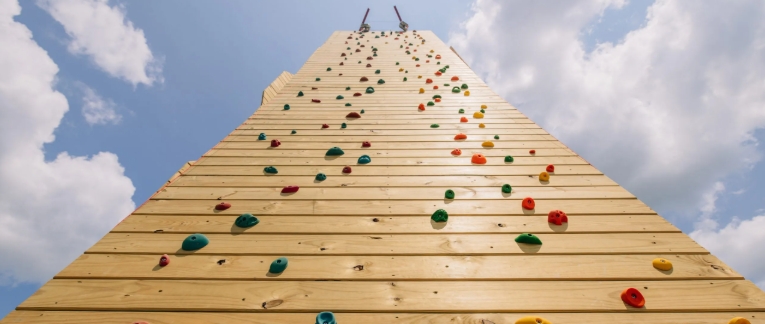 backyard rock climbing wall
