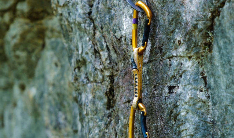 rock climbing quickdraws