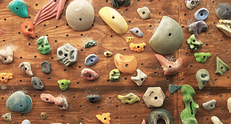 rock wall climbing holds