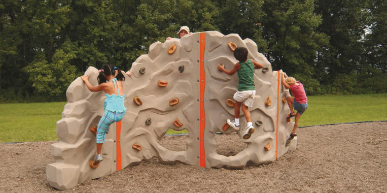 playground rock wall