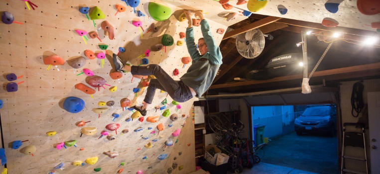home rock climbing wall