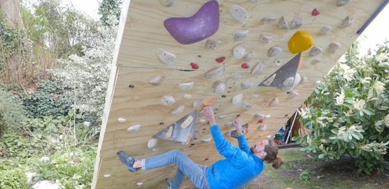 backyard climbing wall