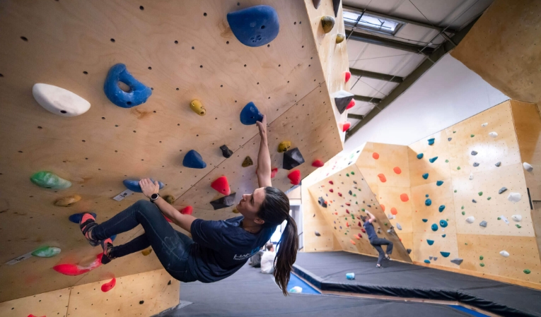 indoor rock climbing