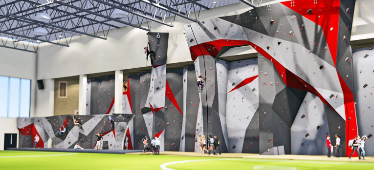 artificial climbing wall