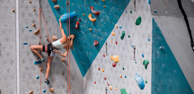 climbing wall rocks