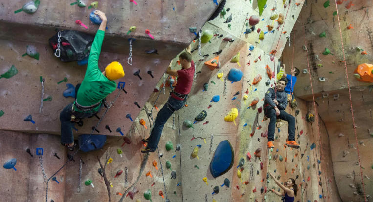indoor rock wall climbing near me