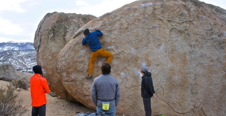bishop rock climbing