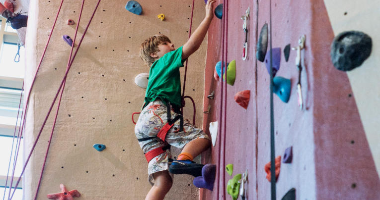 campus rock climbing