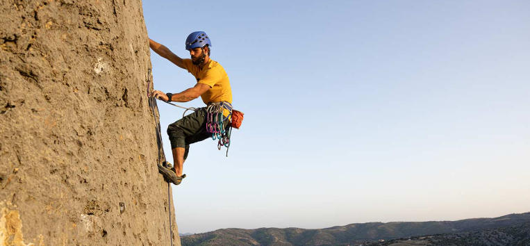multi pitch sport climbing
